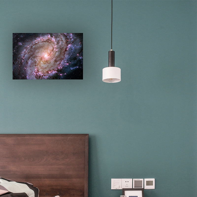 Stunning Milky Way Canvas Print for Sitting Room Universe Scenery Wall Art Decor Light Purple Clearhalo 'Art Gallery' 'Canvas Art' 'Contemporary Art Gallery' 'Modern' Arts' 1616243