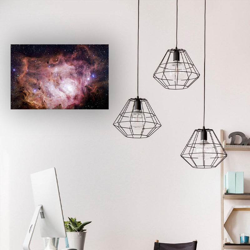 Stunning Milky Way Canvas Print for Sitting Room Universe Scenery Wall Art Decor Yellow Clearhalo 'Art Gallery' 'Canvas Art' 'Contemporary Art Gallery' 'Modern' Arts' 1616252