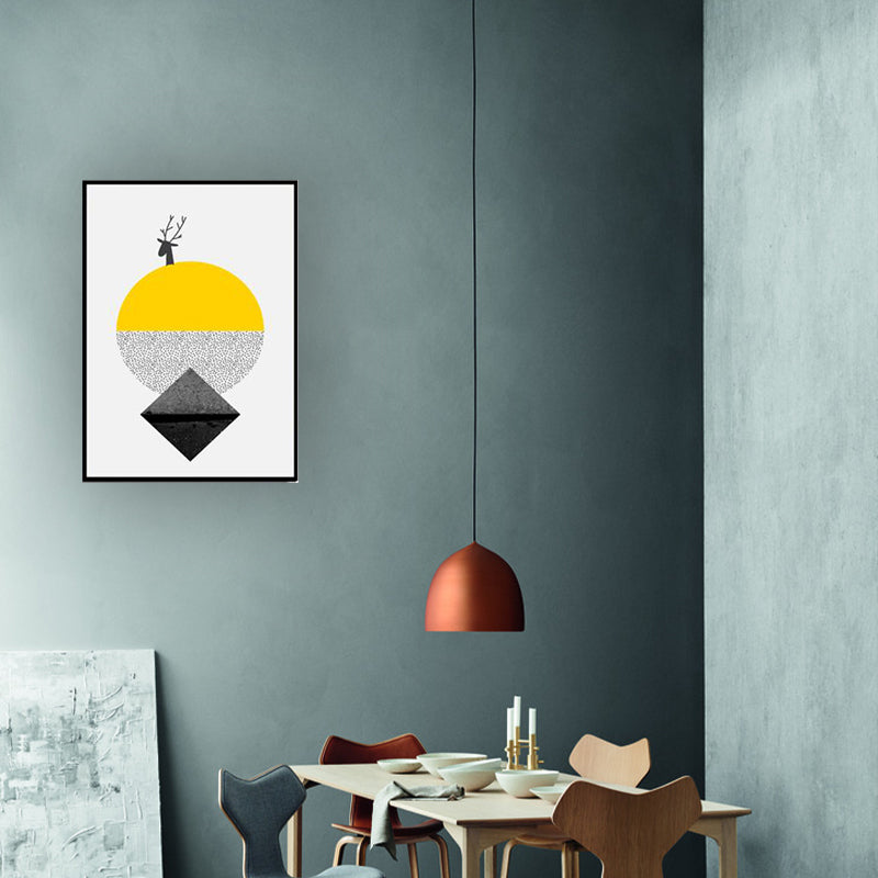 Nordic Abstract Geometric Canvas Art Light-Color Texture Wall Decoration for Home Clearhalo 'Arts' 'Canvas Art' 1616291