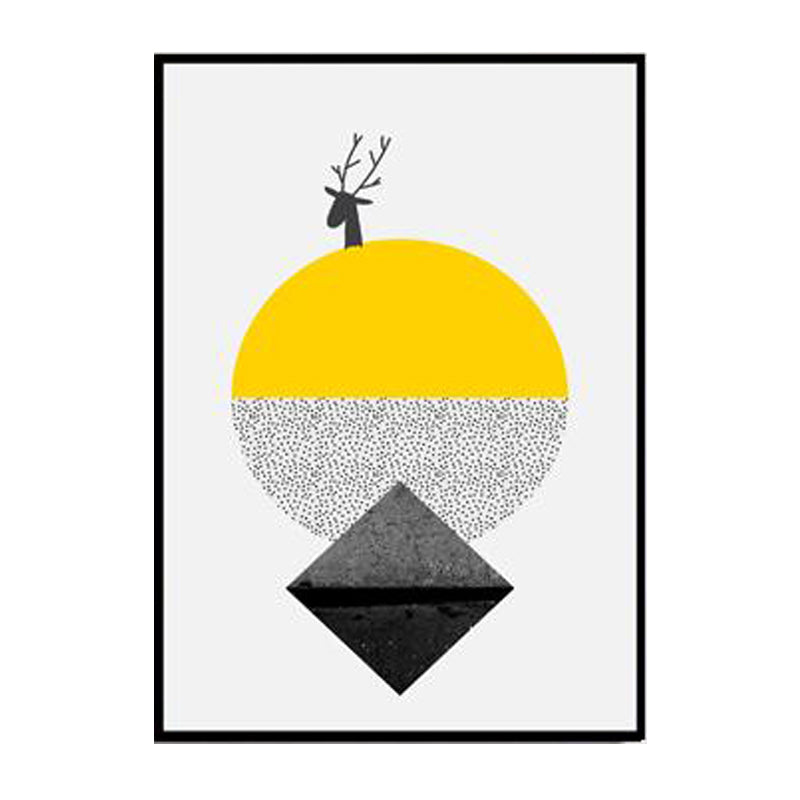 Nordic Abstract Geometric Canvas Art Light-Color Texture Wall Decoration for Home Clearhalo 'Arts' 'Canvas Art' 1616292