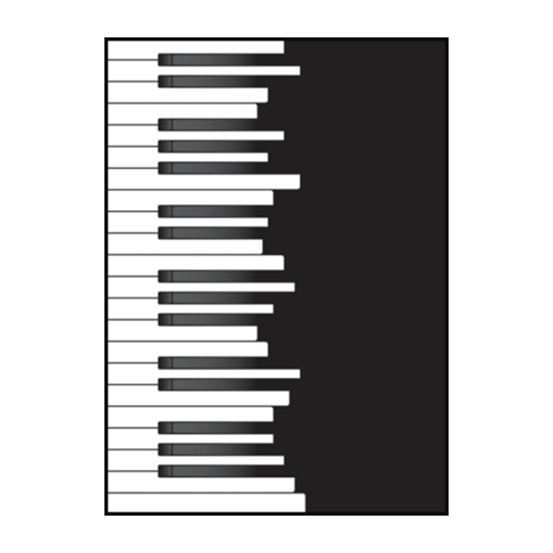 Minimalist Piano Wall Decor Black and White Textured Canvas Print for Living Room Clearhalo 'Arts' 'Canvas Art' 1616313