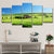Farm Landscape Wall Art Decor Modern Vast Meadow Scenery Canvas in Green and Blue Green Clearhalo 'Art Gallery' 'Canvas Art' 'Contemporary Art Gallery' 'Modern' Arts' 1616485