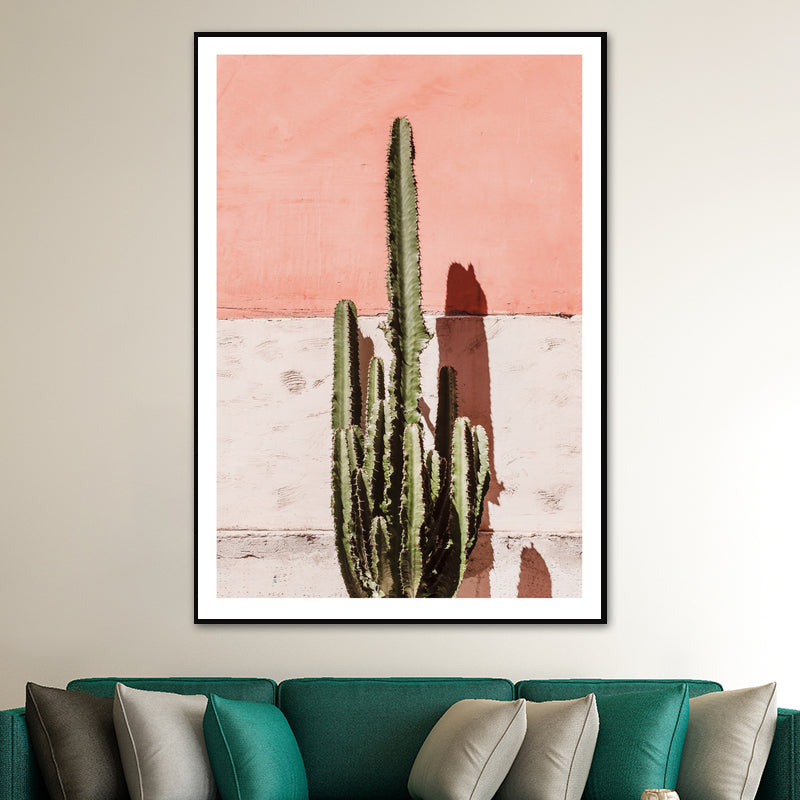 Plants Print Canvas Wall Art Farmhouse Textured Living Room Wall Decor in Pastel Color Green Clearhalo 'Art Gallery' 'Canvas Art' 'Country Art Gallery' 'French Country' 'Rustic' Arts' 1616692