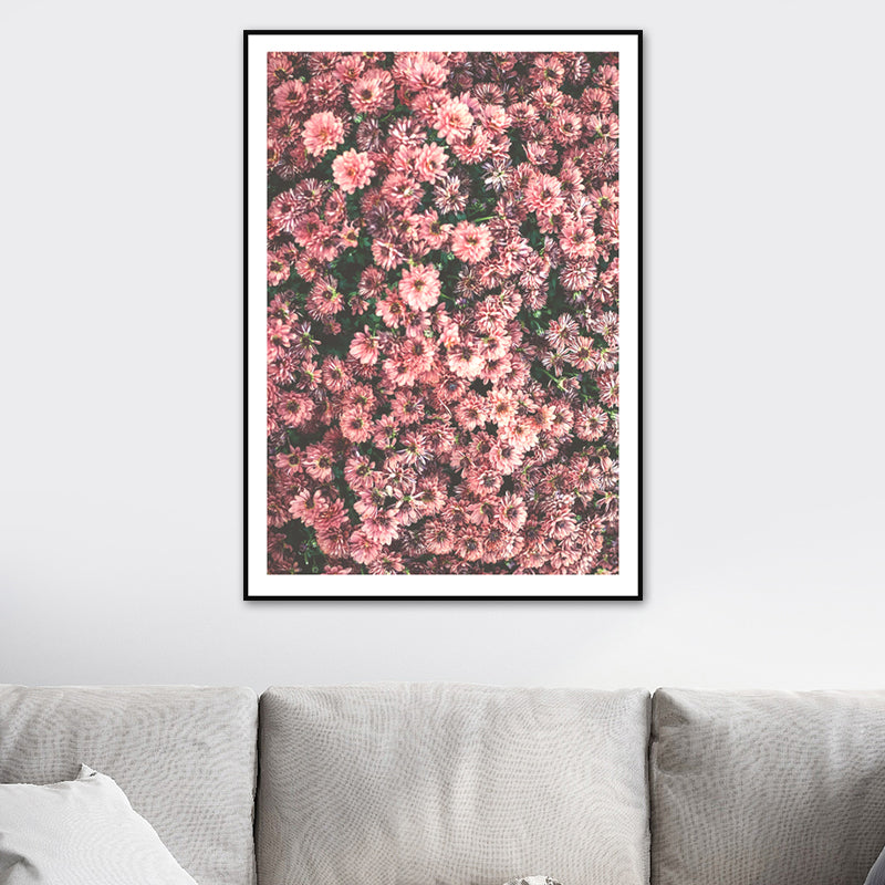 Plants Print Canvas Wall Art Farmhouse Textured Living Room Wall Decor in Pastel Color Red Clearhalo 'Art Gallery' 'Canvas Art' 'Country Art Gallery' 'French Country' 'Rustic' Arts' 1616699