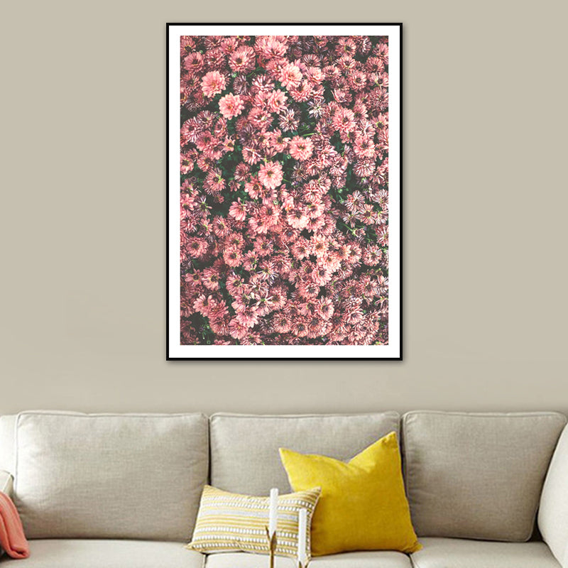 Plants Print Canvas Wall Art Farmhouse Textured Living Room Wall Decor in Pastel Color Clearhalo 'Art Gallery' 'Canvas Art' 'Country Art Gallery' 'French Country' 'Rustic' Arts' 1616701