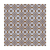 Orange Moroccan Tile Wallpaper Panel Set Mandala Boho Peel and Stick Wall Art for Kitchen Clearhalo 'Wall Decor' 'Wallpaper' 1617177