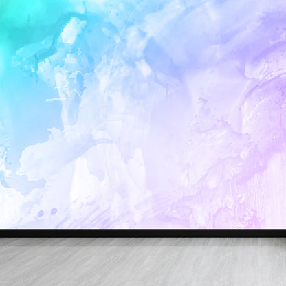 Moisture Resistant Abstract Mural Decal Non-Woven Modern Wall Covering for Living Room Light Purple Clearhalo 'Wall Decor' 'Wall Mural' 1617294