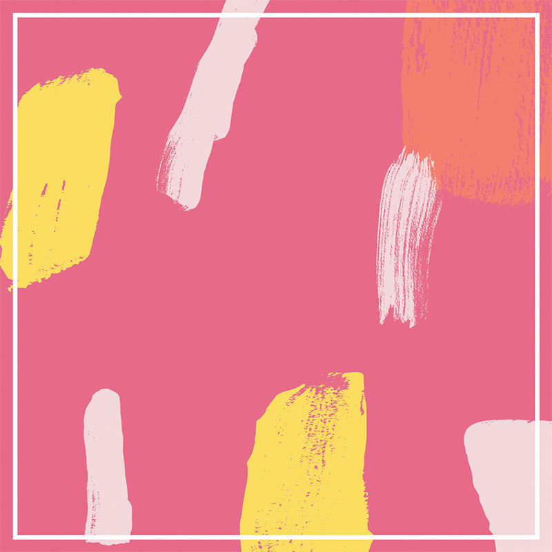 Modern Abstract Pattern Mural Decal Pink Waterproofing Wall Covering for Bathroom Clearhalo 'Wall Decor' 'Wall Mural' 1617317