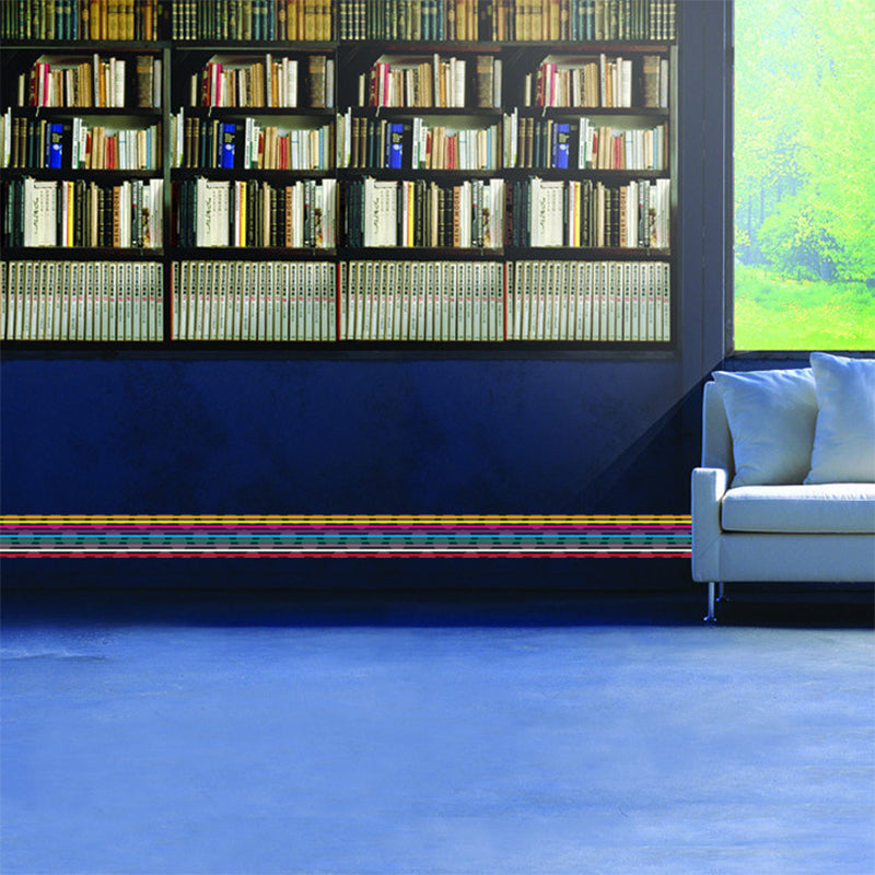 Rainbow Lines Wallpaper Border Modern Peel and Paste Living Room Wall Art, 6.5' L x 4" W Clearhalo 'Modern wall decor' 'Modern' 'Wallpaper' Wall Decor' 1617338