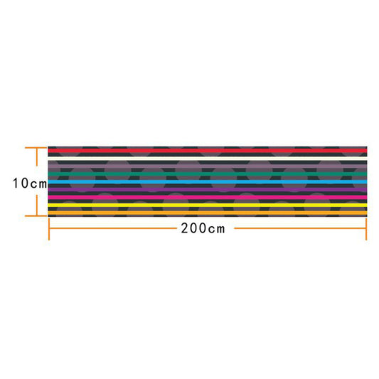 Rainbow Lines Wallpaper Border Modern Peel and Paste Living Room Wall Art, 6.5' L x 4" W Clearhalo 'Modern wall decor' 'Modern' 'Wallpaper' Wall Decor' 1617340