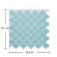 Pastel Color Quatrefoil Wallpapers Mosaics Modern Peel and Stick Wall Decor for Washroom Clearhalo 'Modern wall decor' 'Modern' 'Wallpaper' Wall Decor' 1617355