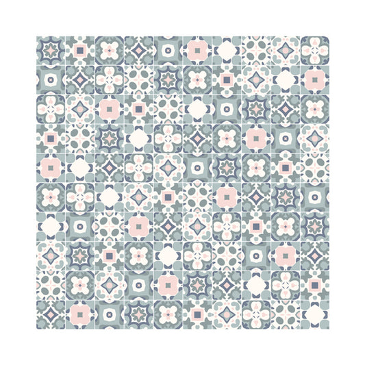 Self Adhesive Flower-Like Wallpaper Panels Bohemian Style PVC Wall Art, 3.5' L x 3.5" W Clearhalo 'Wall Decor' 'Wallpaper' 1617386