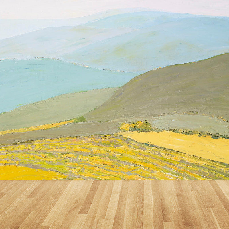 Mountains Mural Decal Contemporary Art Decorative Playroom Wall Covering, Custom Printed Clearhalo 'Wall Decor' 'Wall Mural' 1617435