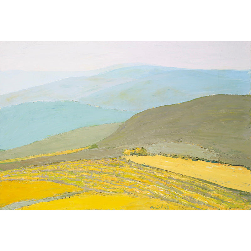 Mountains Mural Decal Contemporary Art Decorative Playroom Wall Covering, Custom Printed Clearhalo 'Wall Decor' 'Wall Mural' 1617436