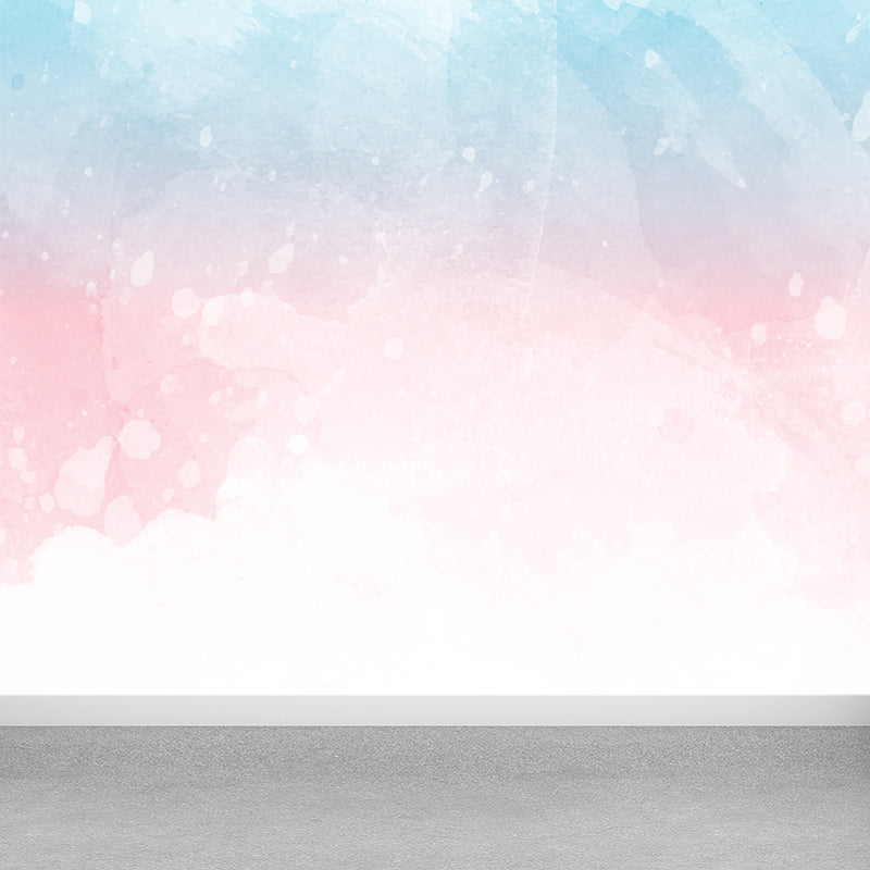 Modern Abstract Mural Wallpaper for Bedroom Customised Wall Covering in Pastel Color Clearhalo 'Wall Decor' 'Wall Mural' 1617529