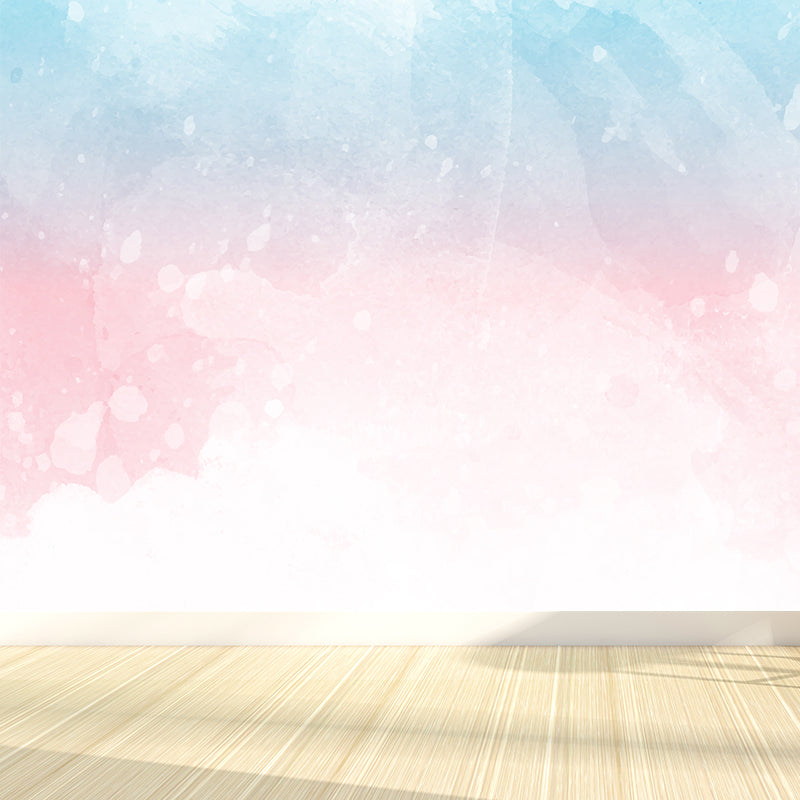 Modern Abstract Mural Wallpaper for Bedroom Customised Wall Covering in Pastel Color Clearhalo 'Wall Decor' 'Wall Mural' 1617530