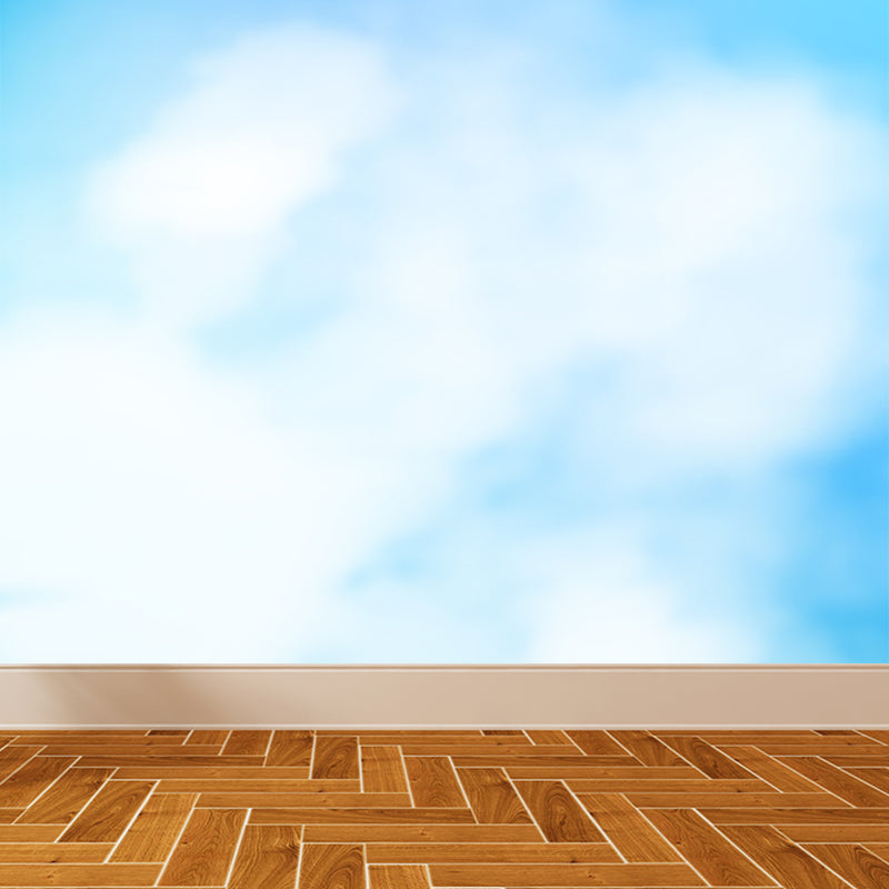 Modern Abstract Mural Wallpaper for Bedroom Customised Wall Covering in Pastel Color Blue Clearhalo 'Wall Decor' 'Wall Mural' 1617533