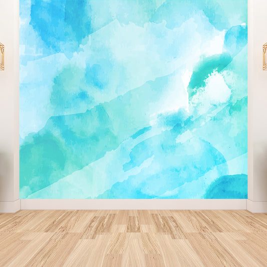 Modern Abstract Mural Wallpaper for Bedroom Customised Wall Covering in Pastel Color Clearhalo 'Wall Decor' 'Wall Mural' 1617545