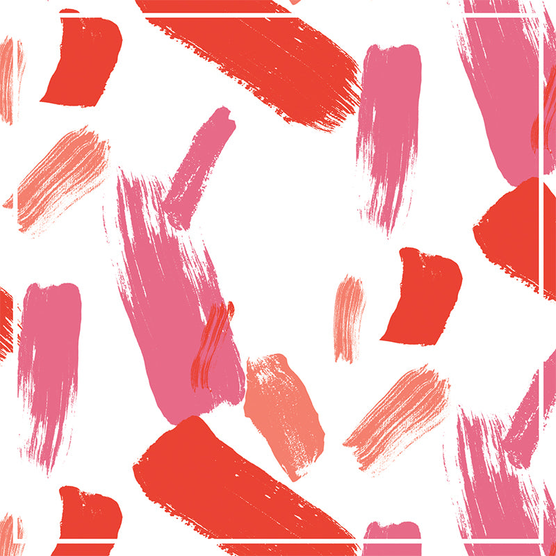 Extra Large Abstract Mural Decal Red Non-Woven Wall Art for Home Decor, Personalised Clearhalo 'Wall Decor' 'Wall Mural' 1617556