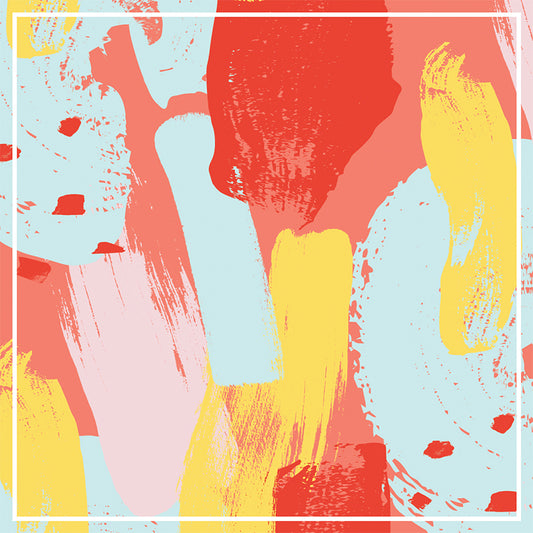 Contemporary Brush Stroke Mural Decal Blue Dining Room Wall Covering, Personalized Clearhalo 'Wall Decor' 'Wall Mural' 1617561