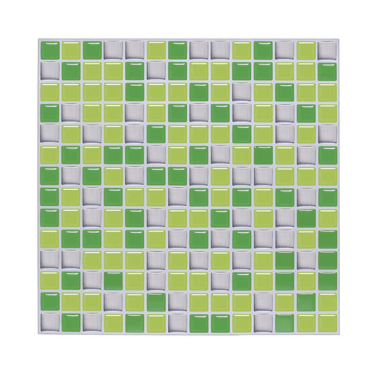 Bright Color Boho Wallpaper Panels 9.8' x 9.8" Mosaic Tile Peel Wall Covering for Kitchen Clearhalo 'Wall Decor' 'Wallpaper' 1617605