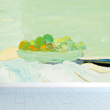 Non-Woven Ornate Mural Contemporary Art Tasty Fruit Platter Wall Decor for Adults Bedroom Clearhalo 'Wall Decor' 'Wall Mural' 1617728