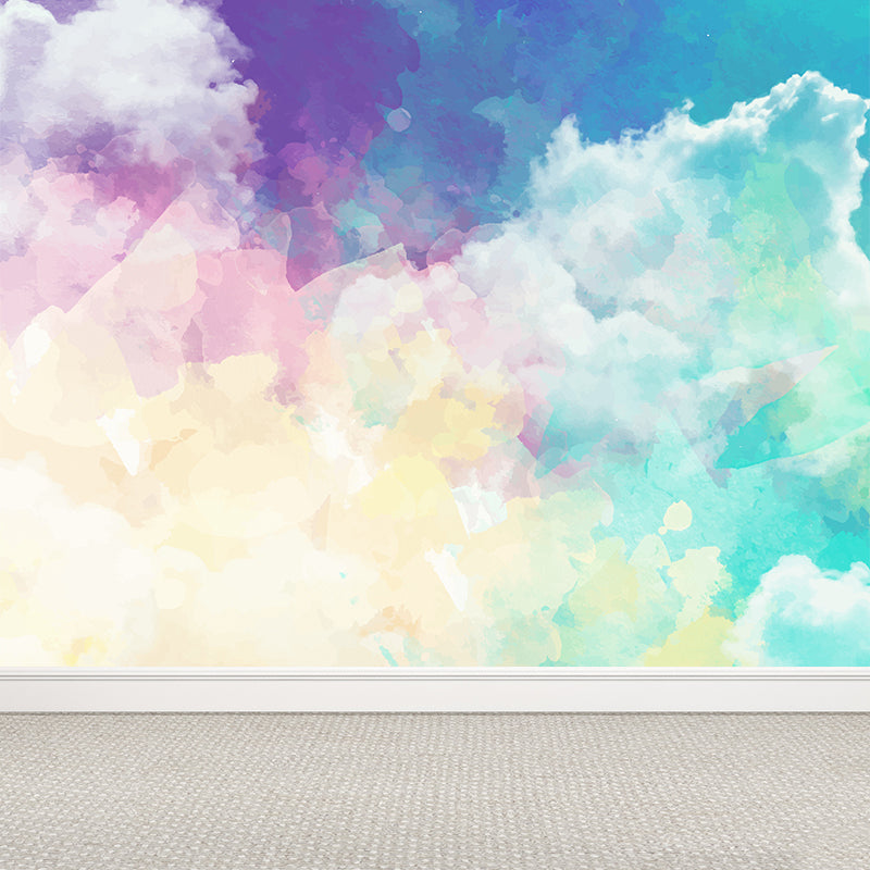 Stain Resistant Abstract Pattern Mural Non-Woven Texture Modern Wall Decor for Girls Room Clearhalo 'Wall Decor' 'Wall Mural' 1617793