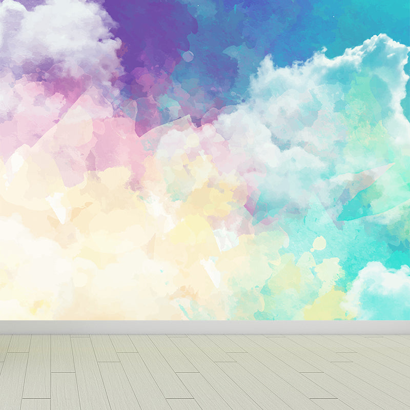 Stain Resistant Abstract Pattern Mural Non-Woven Texture Modern Wall Decor for Girls Room Clearhalo 'Wall Decor' 'Wall Mural' 1617794