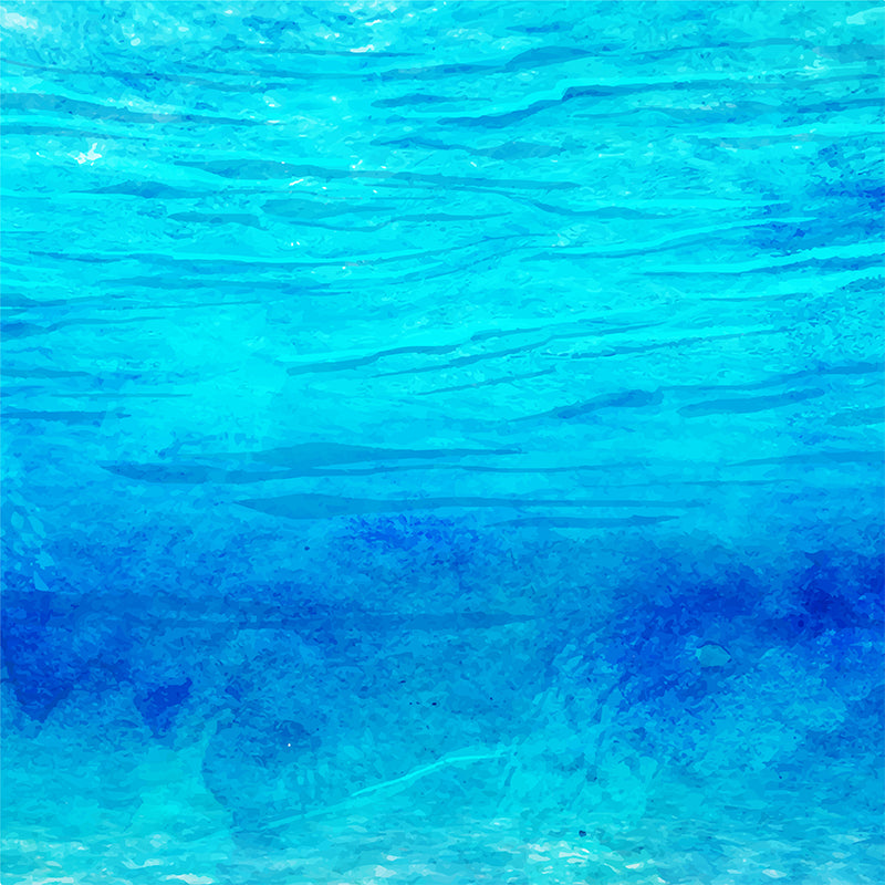 Modern Watercolor Sea Scene Mural Non-Woven Stain-Proof Light Color Wall Art for Living Room Clearhalo 'Wall Decor' 'Wall Mural' 1617820