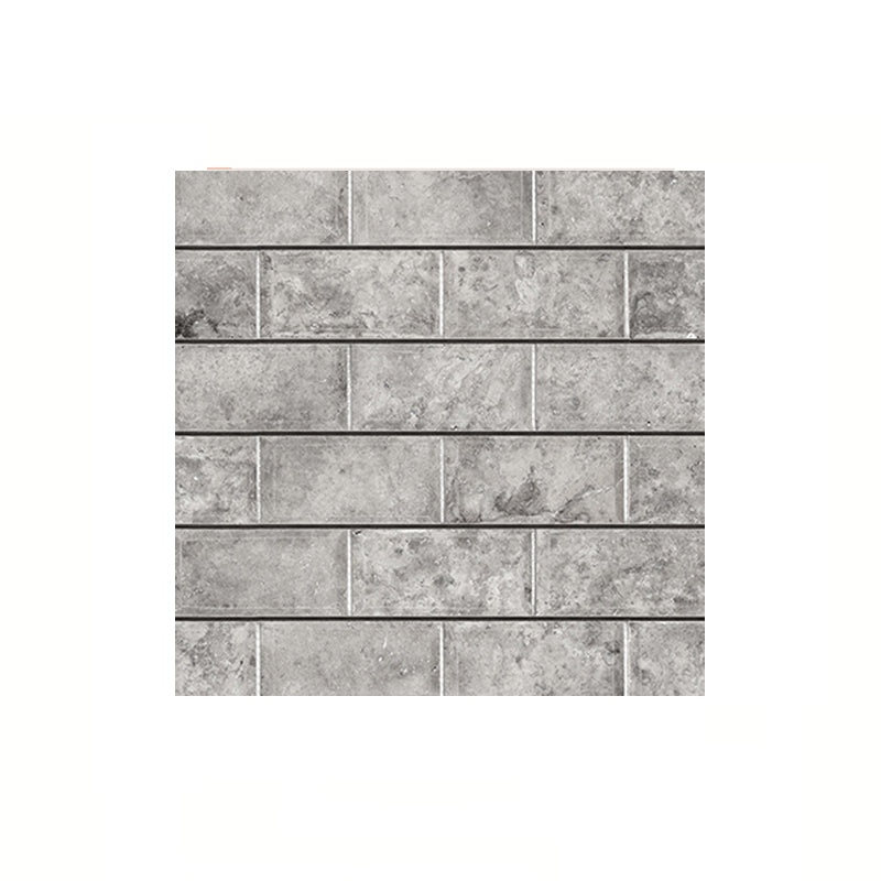 Compact Tiles Wallpaper Panel Set for Living Room Brick Look Peel Wall Decor, 11' L x 11" W Clearhalo 'Country wall decor' 'Rustic' 'Wallpaper' Wall Decor' 1617844