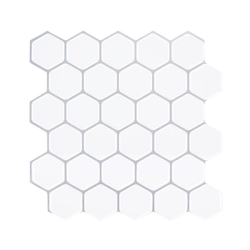 Geometry Hexagon Wallpaper Panel Set Modern PVC Stick Wall Covering in Light Color Clearhalo 'Modern wall decor' 'Modern' 'Wallpaper' Wall Decor' 1617874