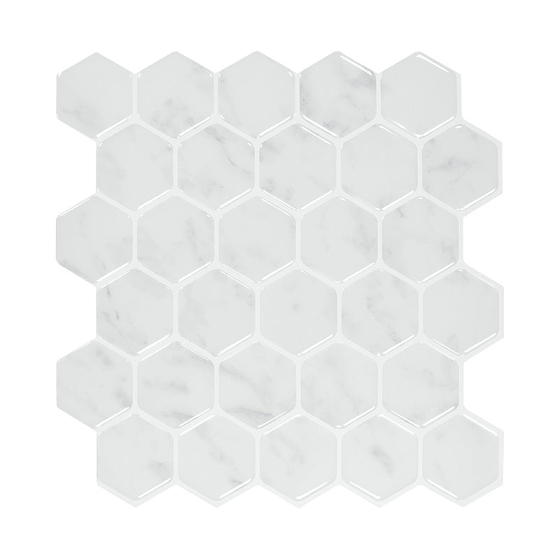 Geometry Hexagon Wallpaper Panel Set Modern PVC Stick Wall Covering in Light Color Clearhalo 'Modern wall decor' 'Modern' 'Wallpaper' Wall Decor' 1617879