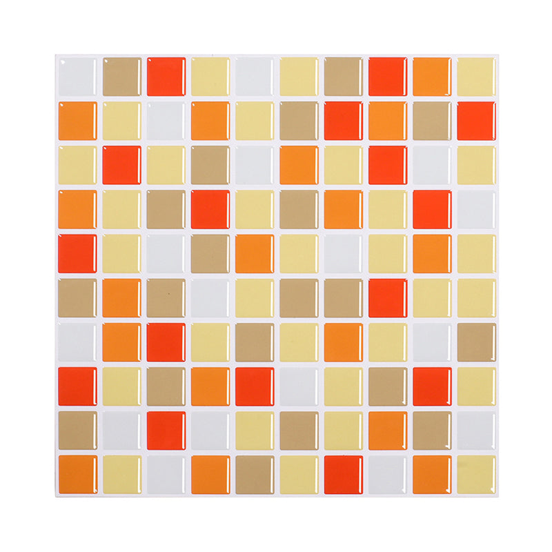 Self-Adhesive Mosaic Tile Wallpapers Bohemian Style PVC Wall Decor, 9.8' L x 9.8" W Clearhalo 'Wall Decor' 'Wallpaper' 1617889