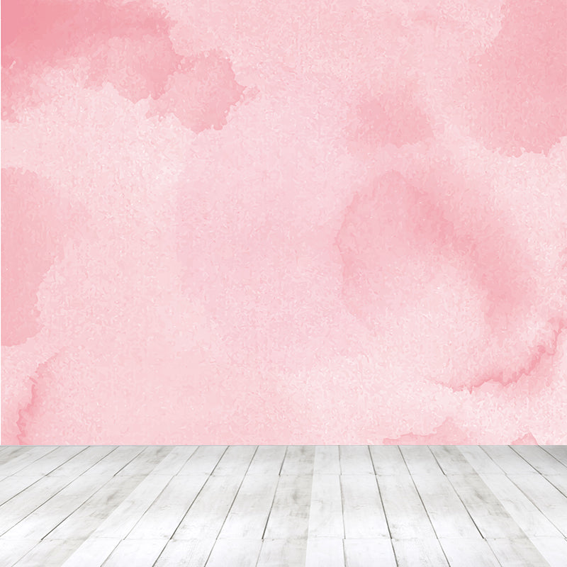 Extra Large Abstract Wall Mural Light Color Non-Woven Wall Art for Home Decor, Custom Pink Clearhalo 'Wall Decor' 'Wall Mural' 1618050