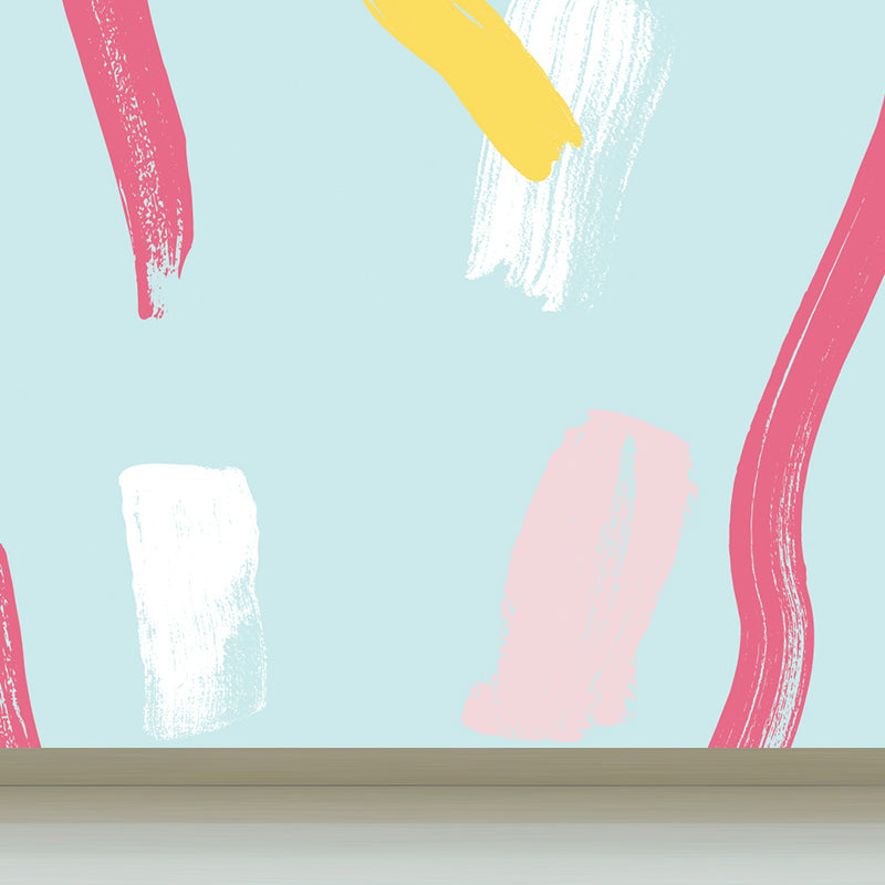 Abstract Wall Mural Modern Decorative Living Room Wall Covering, Custom Size Available Blue custom Clearhalo 'Wall Decor' 'Wall Mural' 1618072