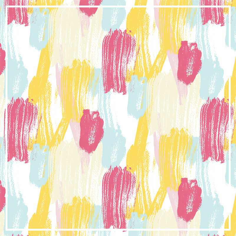 Modern Abstract Mural Wallpaper for Boys Bedroom Customised Wall Covering in Yellow Clearhalo 'Wall Decor' 'Wall Mural' 1618078