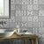 Modern Geometric Pattern Wallpaper Panels Grey Peel and Paste Wall Art for Washroom Grey Clearhalo 'Modern wall decor' 'Modern' 'Wallpaper' Wall Decor' 1618080