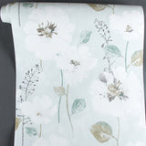 Soft Color Rust Wallpaper Roll 57.1-sq ft Blossoming Flower Pattern Wall Covering for Bedroom Clearhalo 'Country wall decor' 'Rustic' 'Wallpaper' Wall Decor' 1618158