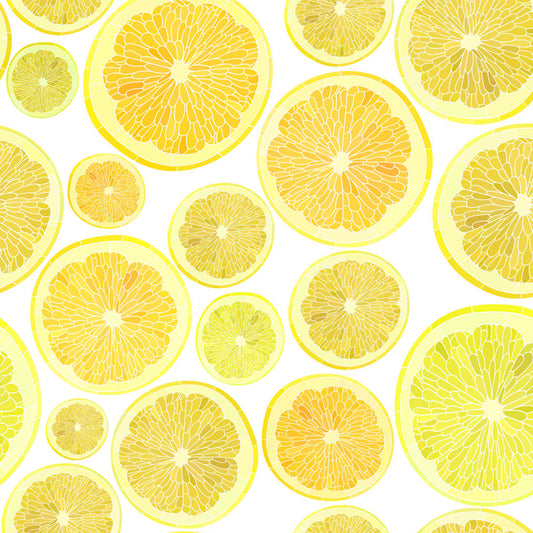 Huge Lemon Slices Mural Wallpaper Yellow Non-Woven Wall Art for Home Decor, Personalised Clearhalo 'Wall Decor' 'Wall Mural' 1618255