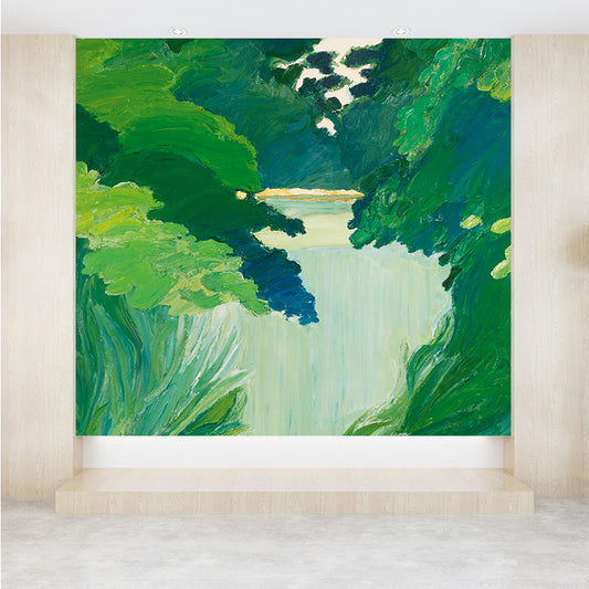 Stainproof Forest Landscape Mural Modern Aesthetics Non-Woven Wall Art, Custom Size Available Clearhalo 'Wall Decor' 'Wall Mural' 1618283