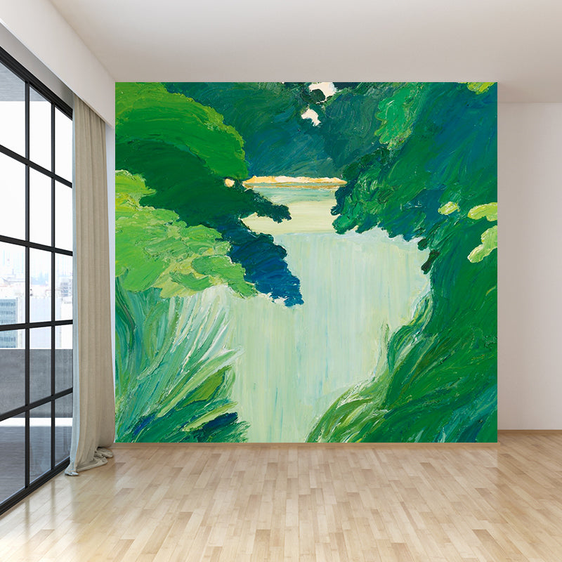 Stainproof Forest Landscape Mural Modern Aesthetics Non-Woven Wall Art, Custom Size Available Clearhalo 'Wall Decor' 'Wall Mural' 1618284