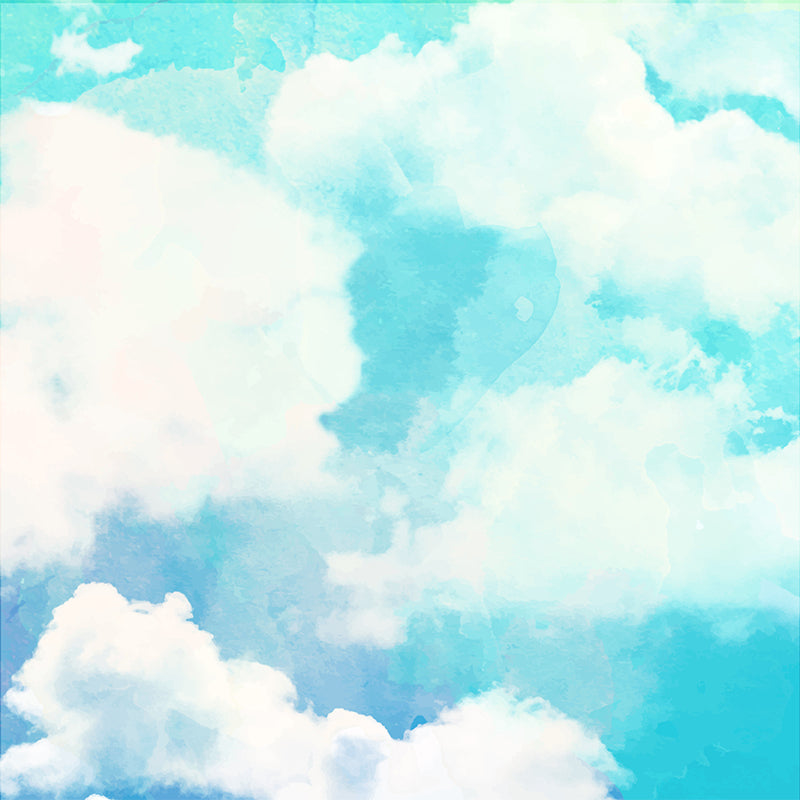 Illustration Abstract Wall Mural for Living Room, Pastel Color, Custom Size Available Clearhalo 'Wall Decor' 'Wall Mural' 1618330