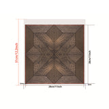 Brown Wood Wallpaper Panels Floral Rustic Self Sticking Wall Covering for Sitting Room Clearhalo 'Country wall decor' 'Rustic' 'Wallpaper' Wall Decor' 1618369