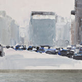 Contemporary Art City Landscape Mural Decal Grey Dining Room Wall Decor, Personalized Clearhalo 'Wall Decor' 'Wall Mural' 1618414