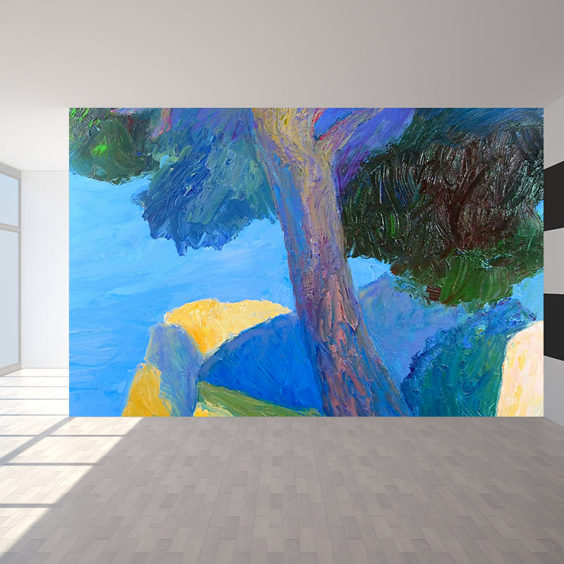 Indoor Decor Seaside Trees Mural Decal Personalized Modern Aesthetics Wall Art for Bedroom Clearhalo 'Wall Decor' 'Wall Mural' 1618419