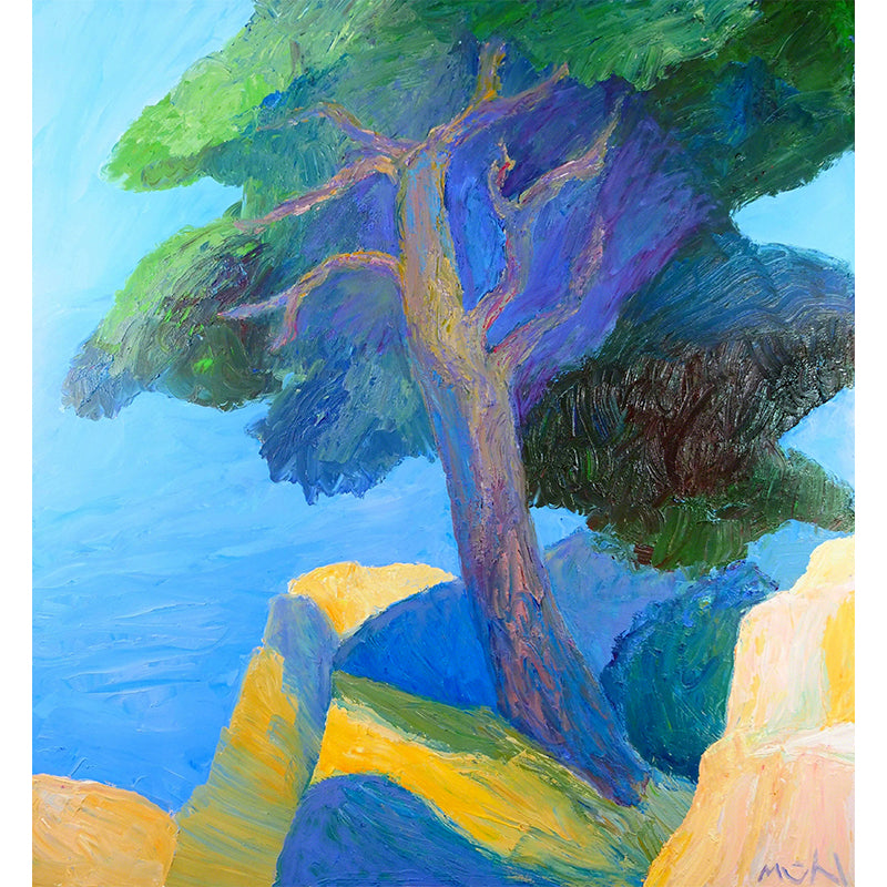 Indoor Decor Seaside Trees Mural Decal Personalized Modern Aesthetics Wall Art for Bedroom Clearhalo 'Wall Decor' 'Wall Mural' 1618421