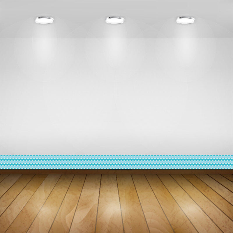 Simple Wave Pattern Wallpaper Border PVC Removable Blue Wall Covering for Bedroom Clearhalo 'Modern wall decor' 'Modern' 'Wallpaper' Wall Decor' 1618501