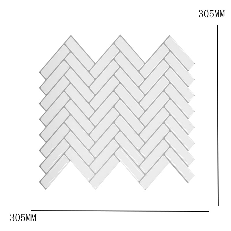 Adhesive Herringbone Brick Wallpaper Panel PVC Country Style Wall Decor for Restroom Clearhalo 'Modern wall decor' 'Modern' 'Wallpaper' Wall Decor' 1618529