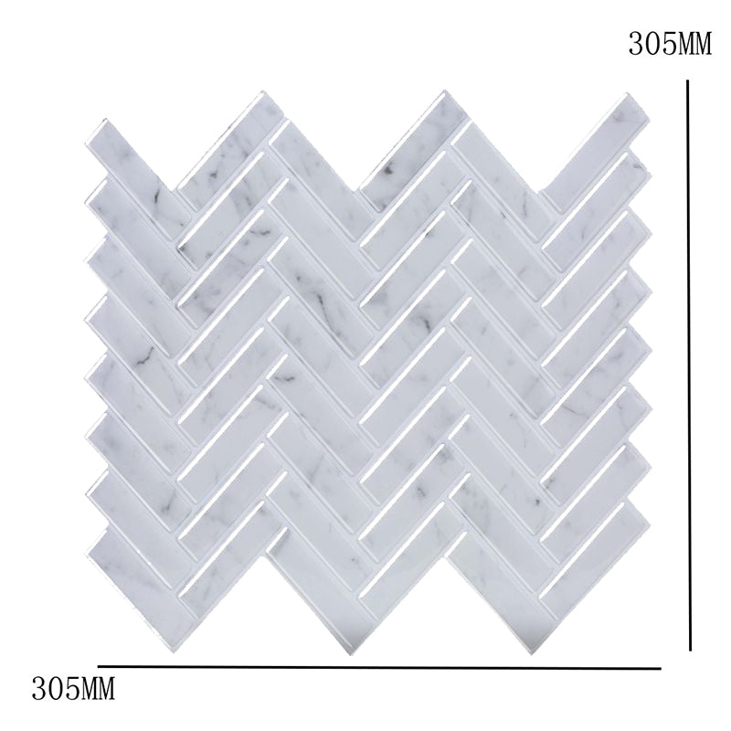 Adhesive Herringbone Brick Wallpaper Panel PVC Country Style Wall Decor for Restroom Clearhalo 'Modern wall decor' 'Modern' 'Wallpaper' Wall Decor' 1618534