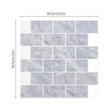 Marble Brickwork Wallpaper Panels Pick Up Sticks Farmhouse Washroom Wall Decoration Clearhalo 'Country wall decor' 'Rustic' 'Wallpaper' Wall Decor' 1618649